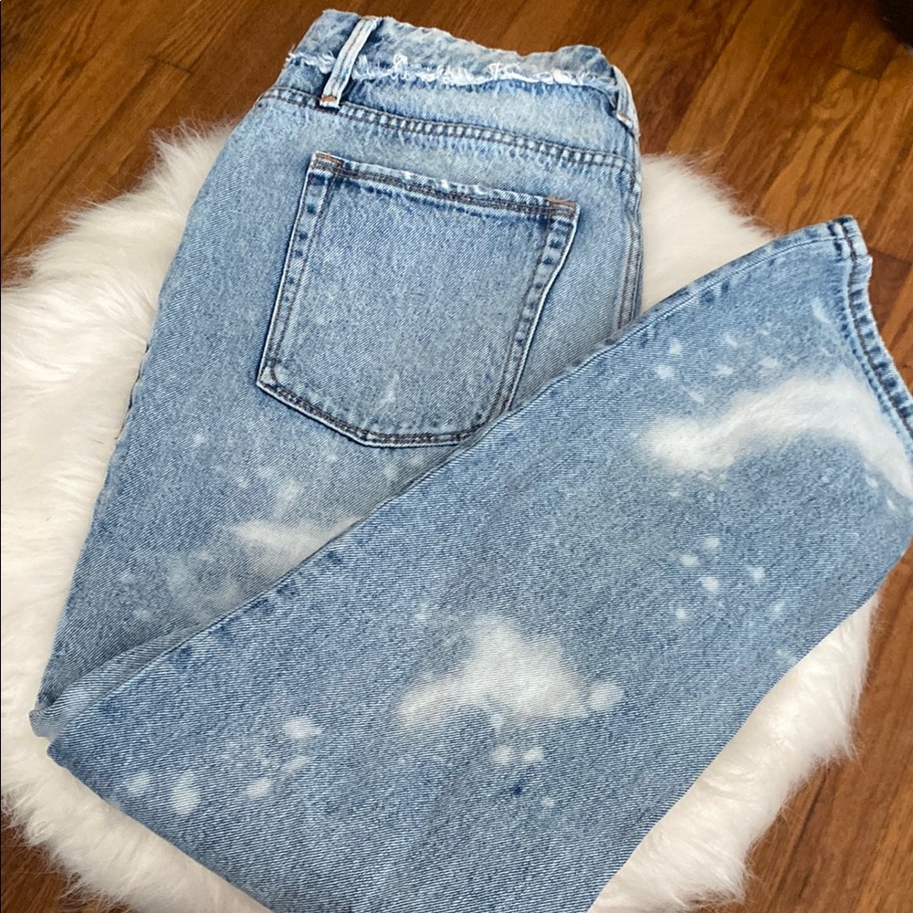 Light Blue Distressed Good American Jeans